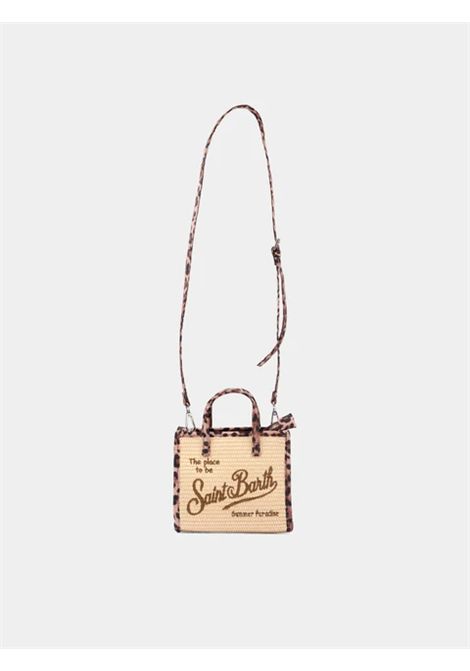 Borsa Mini in paglia SAINT BARTH | VIVM001 VIVIAN MINI STRAW02781L 11 LEOPARD 18 EMB